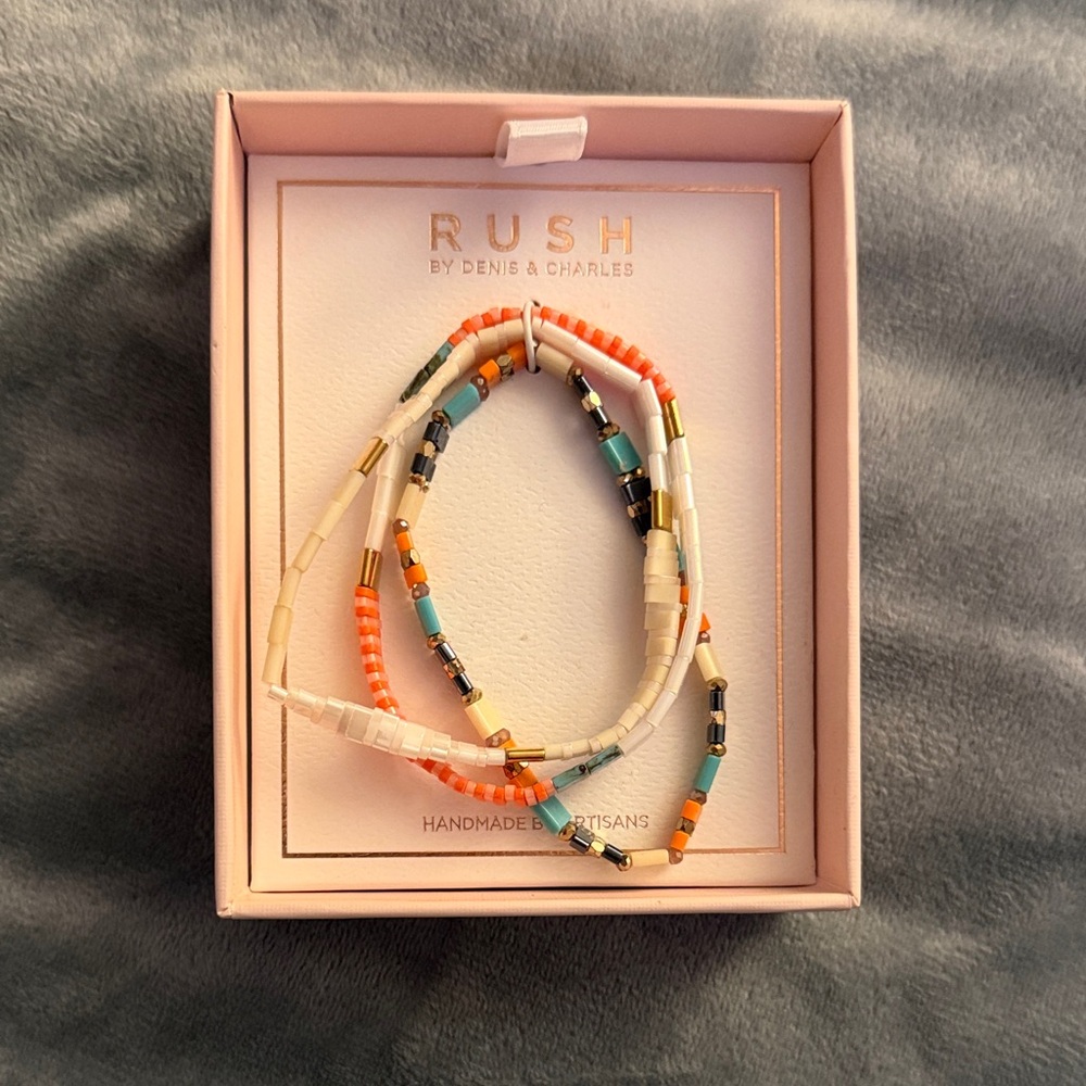 Multicolor Beaded Stretchy Bracelet Set
